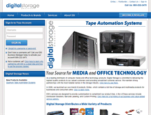 Tablet Screenshot of digitalstorage.com